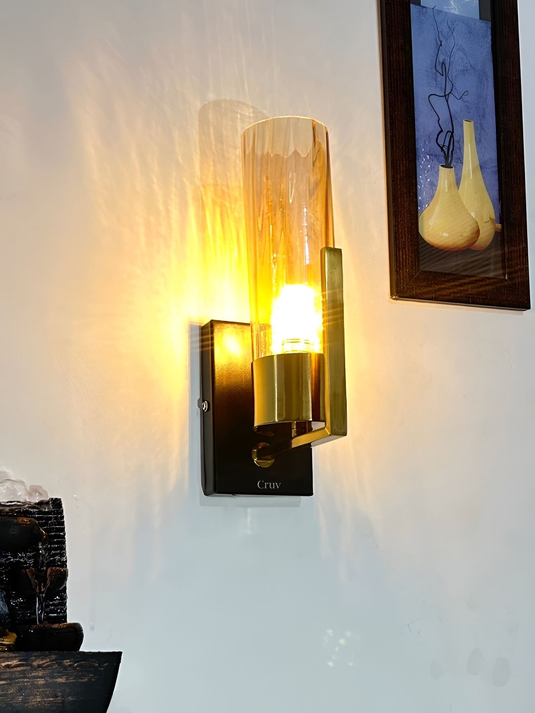 Cruv Gold-Toned Metal Wall Lamp-picture-28