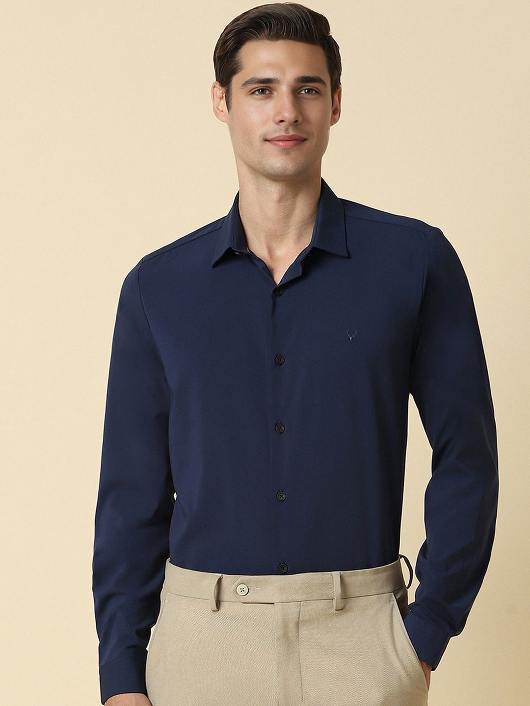 Allen Solly Slim Fit Spread Collar Long Sleeves Formal Shirt-picture-49