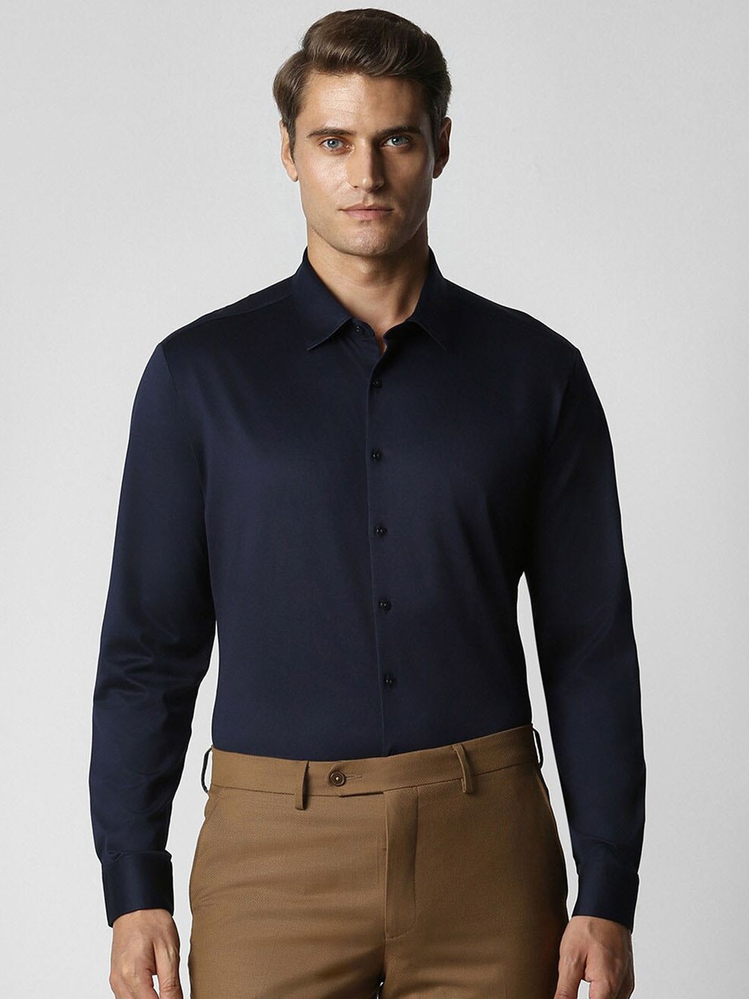 Van Heusen Men Slim Fit Opaque Formal Shirt-picture-10