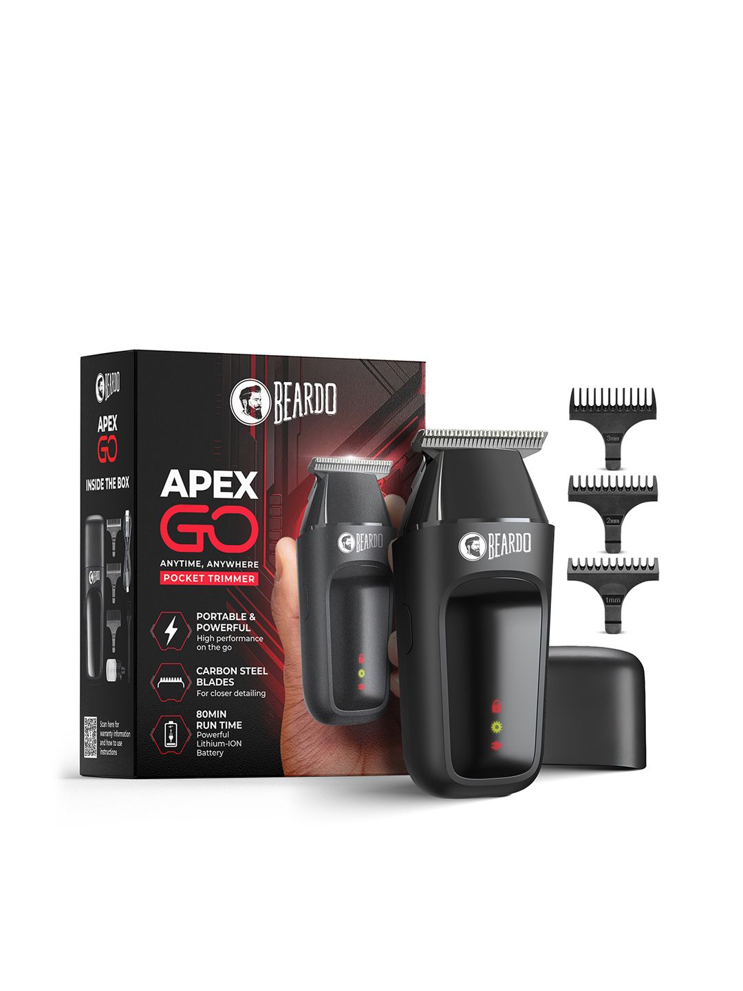 BEARDO ApeX Go Pocket Trimmer - Black