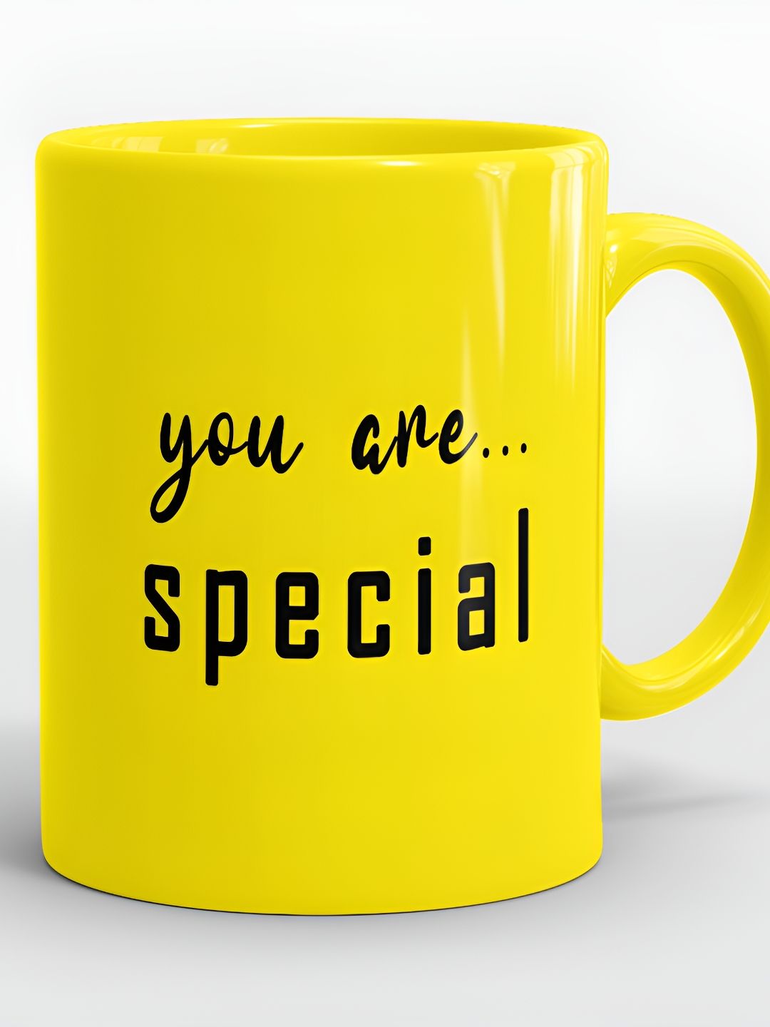 SUBLIKRAFT Yellow & Black Printed Ceramic Dishwasher Safe Glossy Finish Mug 350 ml-image-14