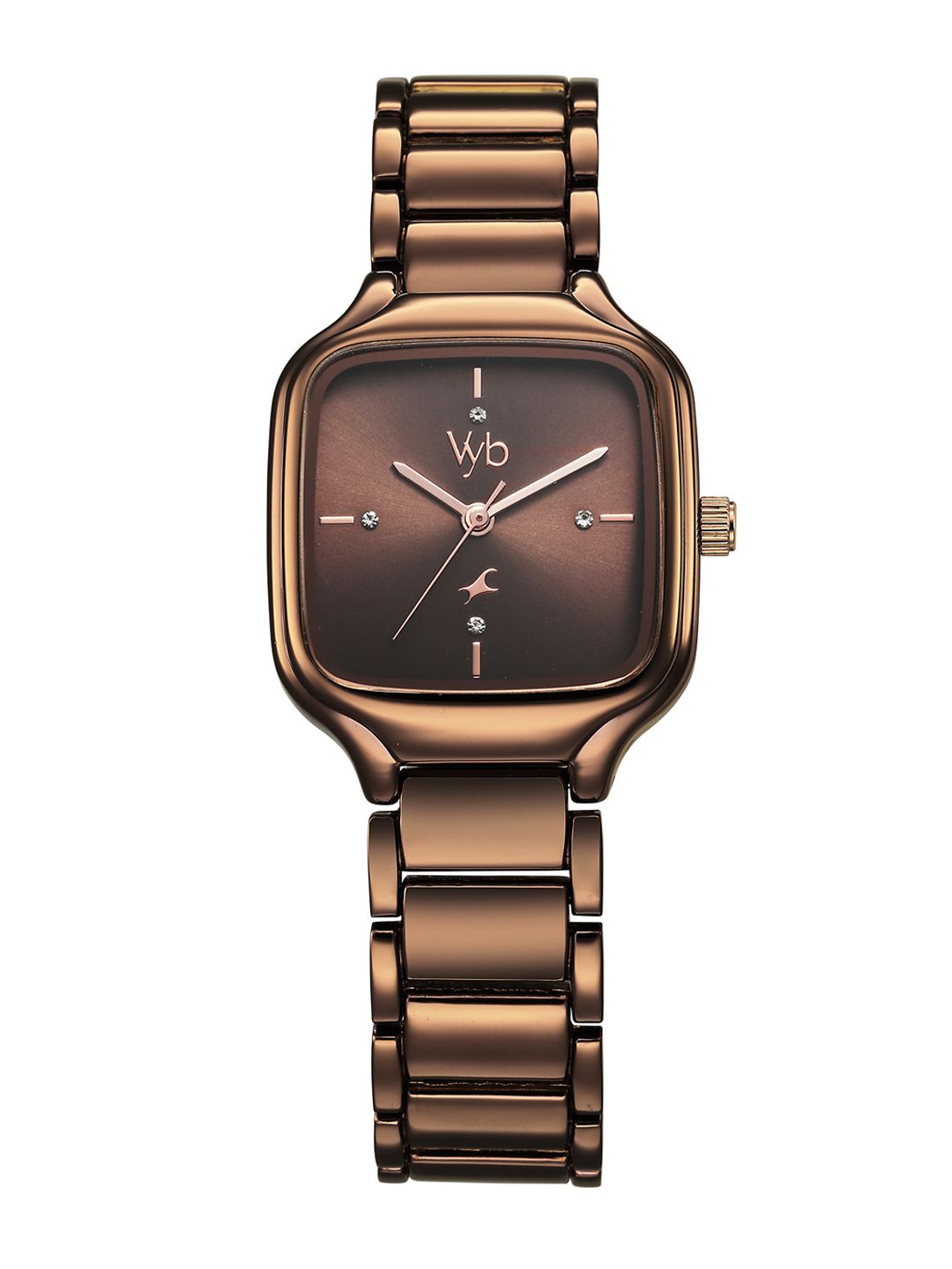 Fastrack Vyb Manifester Women Embellished Dial Analogue Watch FV60024QM01W