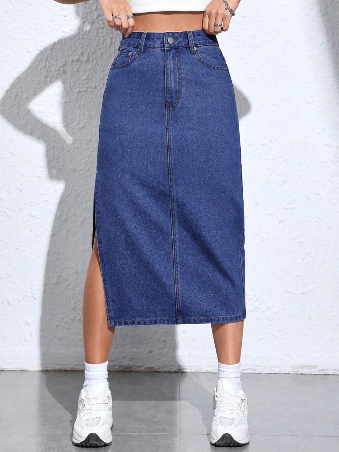 kotty basics Stylecast X Kotty Straight Midi Skirts-picture-15