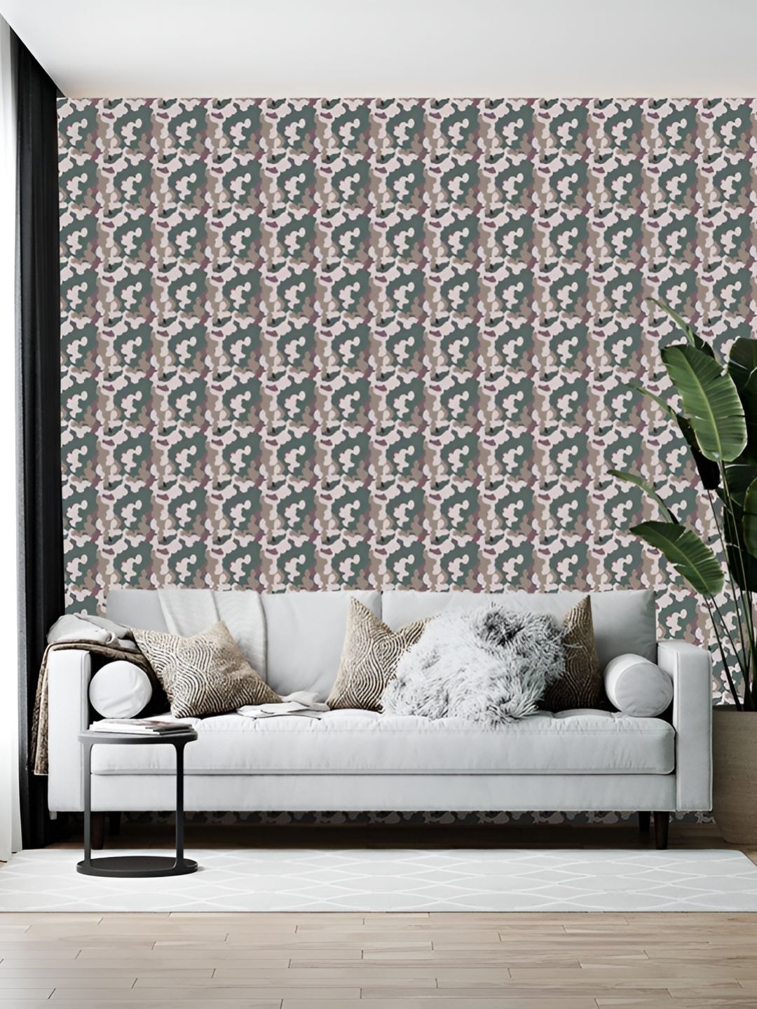 British Terminal Grey & Brown Printed Self-Adhesive Wall Paper-picture-31