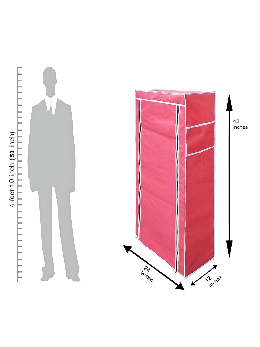 Pamworld Pink 7-Tier Rectangle Shoe Rack-picture-31