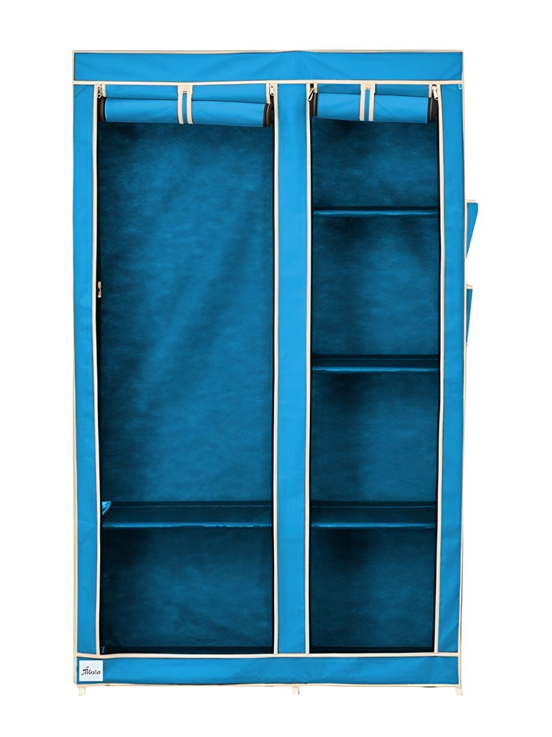 Pamworld Blue 6-Tier Shelf Collapsible Rectangle Wardrobe-picture-4