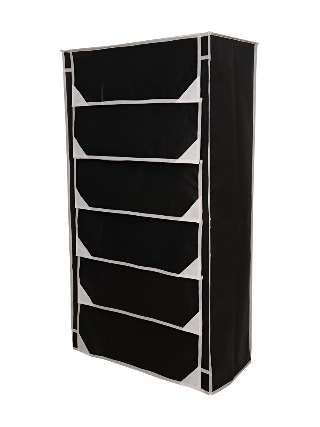 Pamworld Black 6-Tier Rectangle Shoe Rack-picture-18