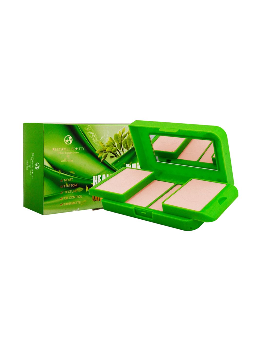 Adbeni 5-In-1 Green Tea Compact Powder - 40g - Shade 01-picture-14