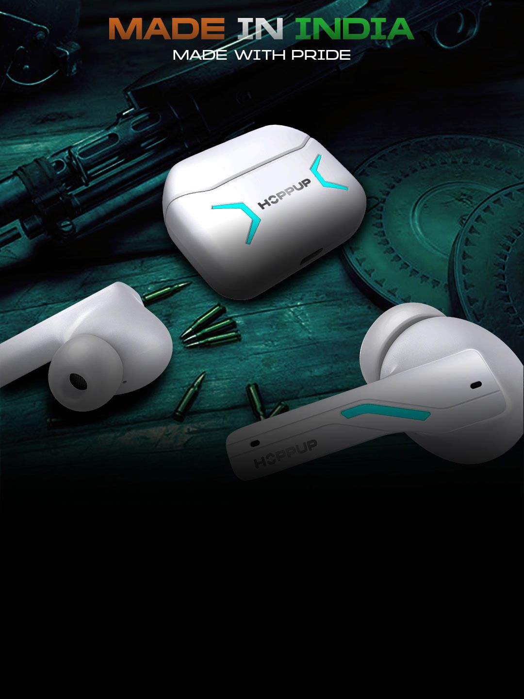 HOPPUP Predator Xo1 Gaming Earbuds With 13MM Drivers Headphones-picture-44