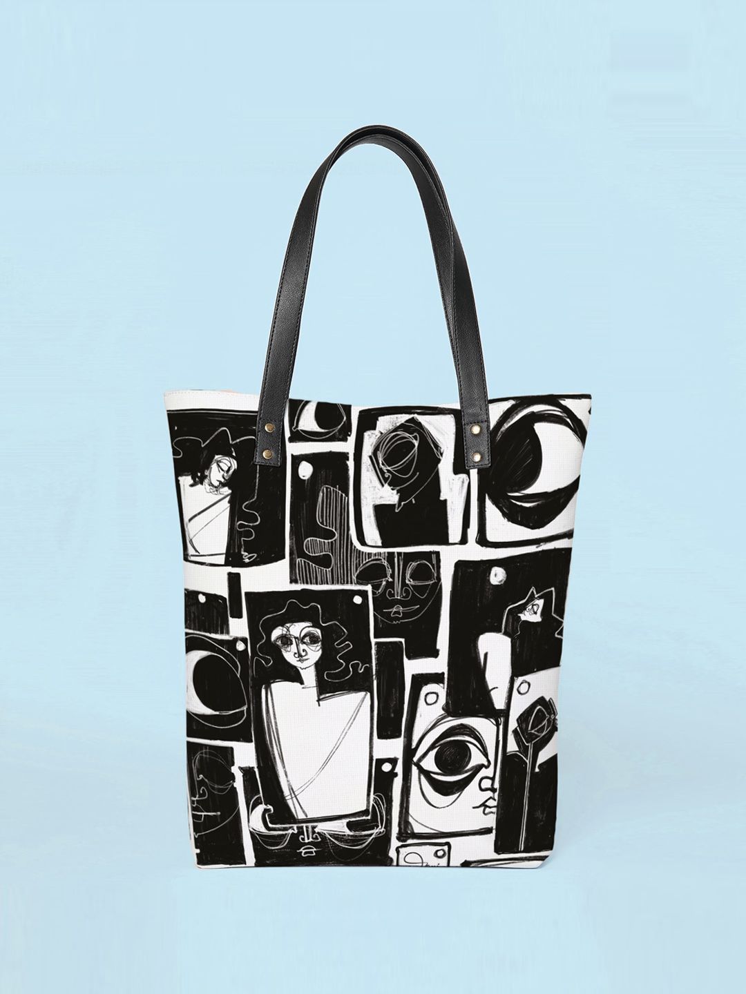 Kalankit Graphic Printed Oversized Shopper Tote Bag-picture-13