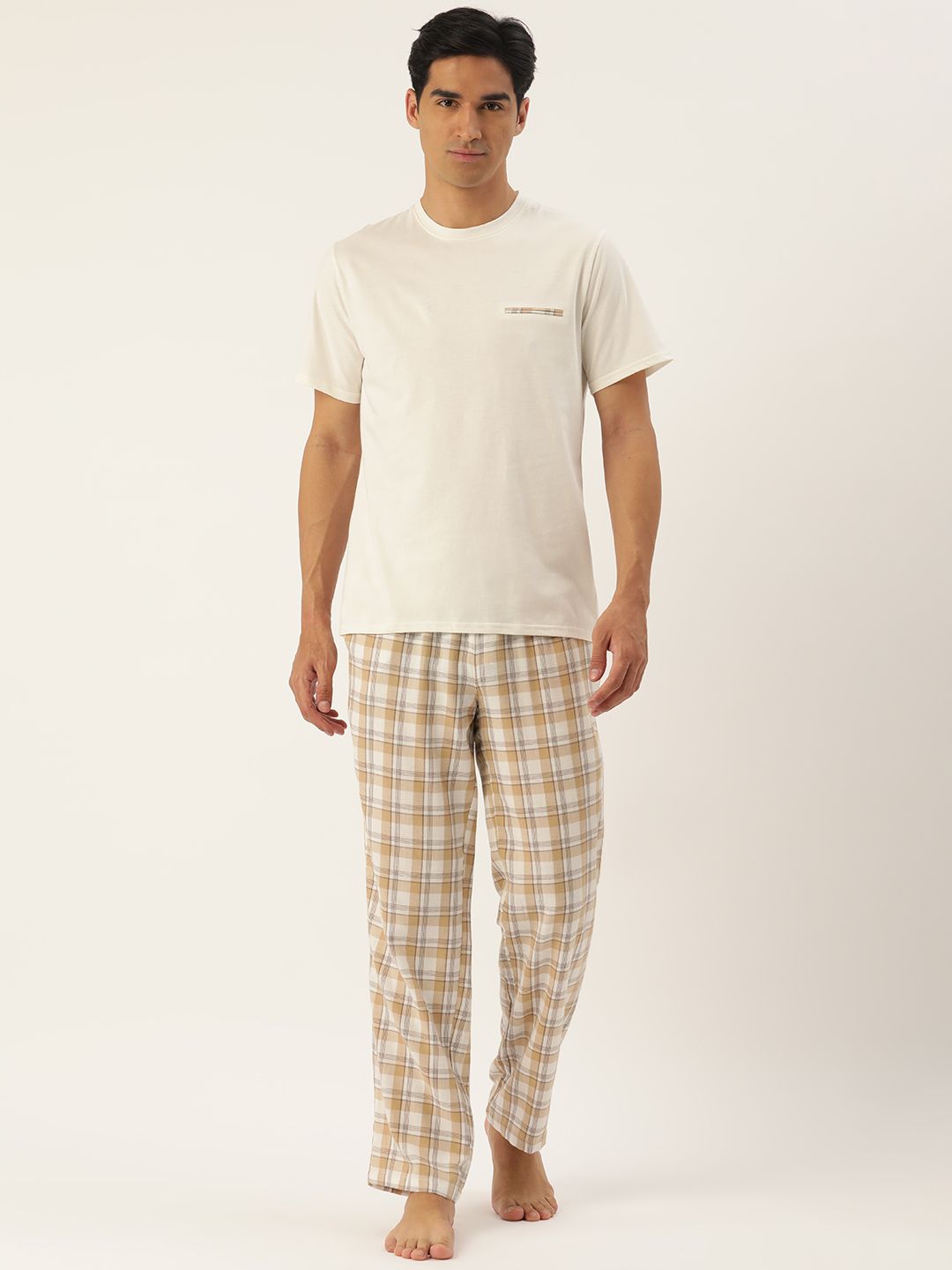 ETC Men Solid Pure Cotton Night suit-picture-39