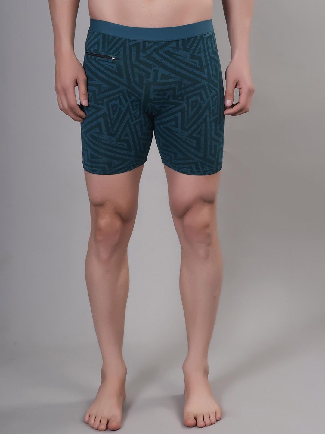 Apraa & Parma Men Geometric Printed Printed Mid Rise Swim Shorts-picture-24