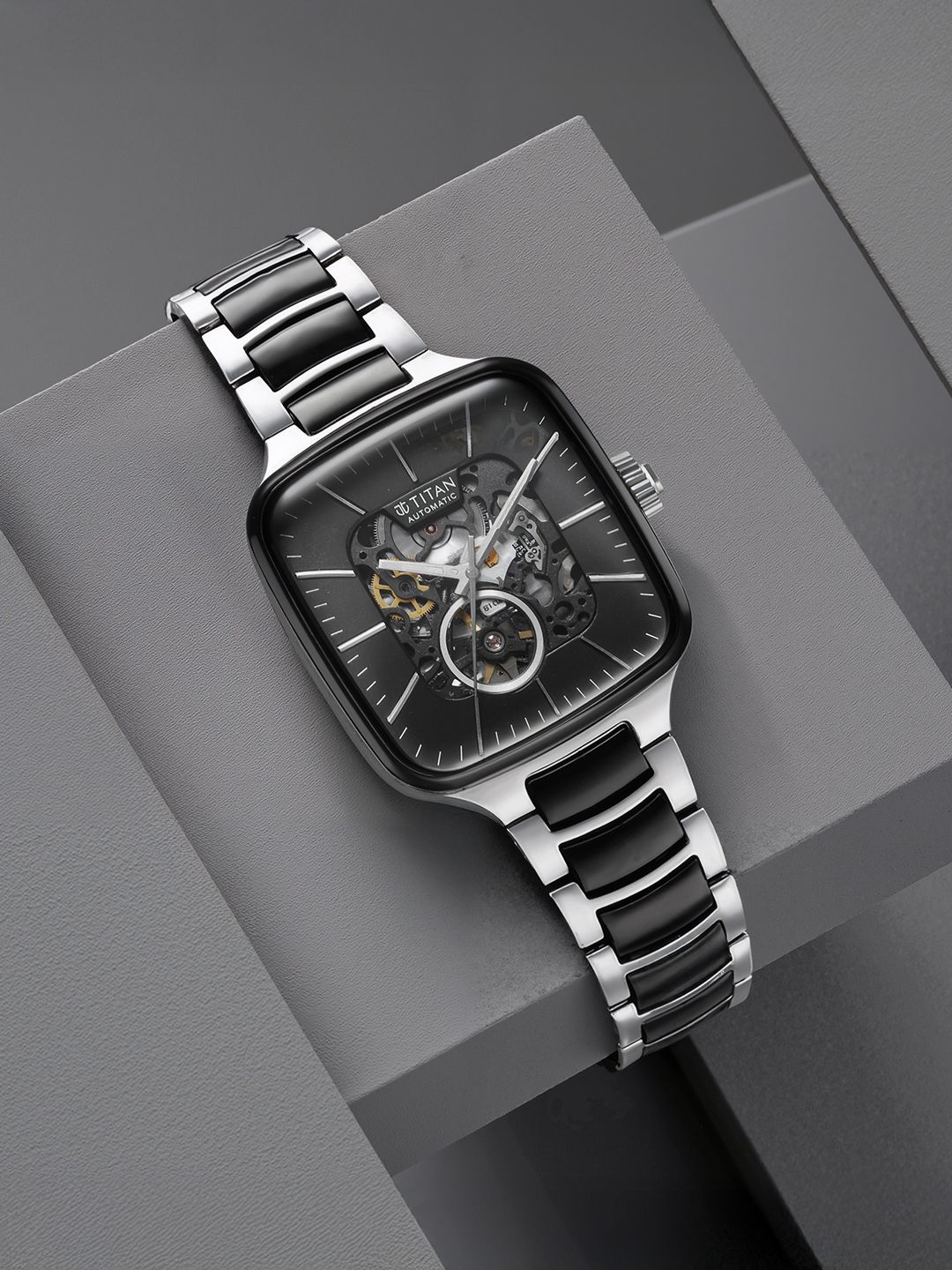 Titan Men Skeleton Dial Ceramic Automatic Analogue Watch 90175KD01-picture-18
