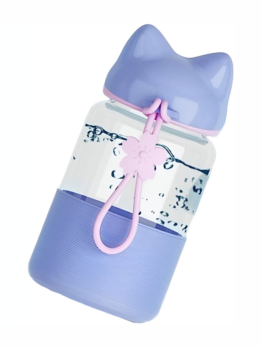 WELOUR Purple Glass Water Bottle 340 ml