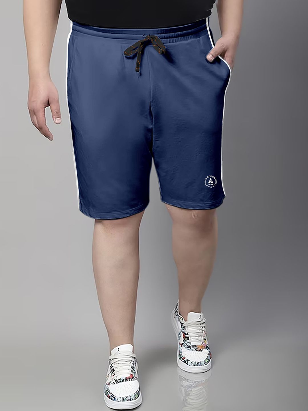 ARDEUR Men Plus Size Mid-Rise Cotton Regular Shorts-picture-34