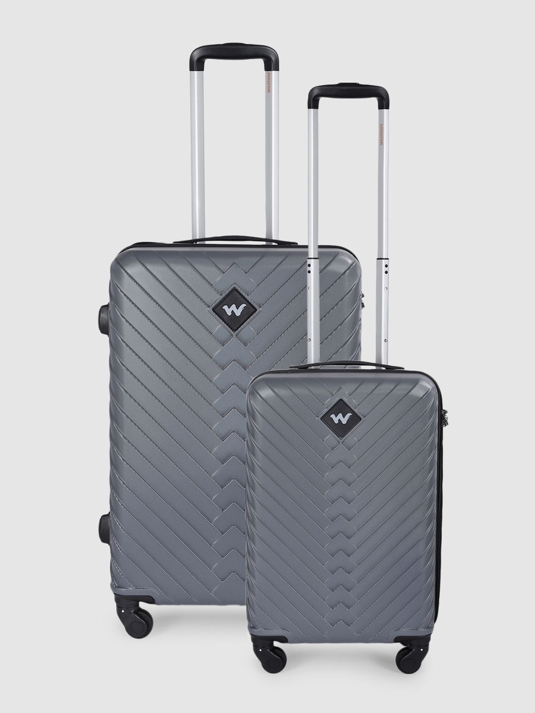Wildcraft Set of 2 Citron Trolley Suitcases - Cabin & Medium-image-34