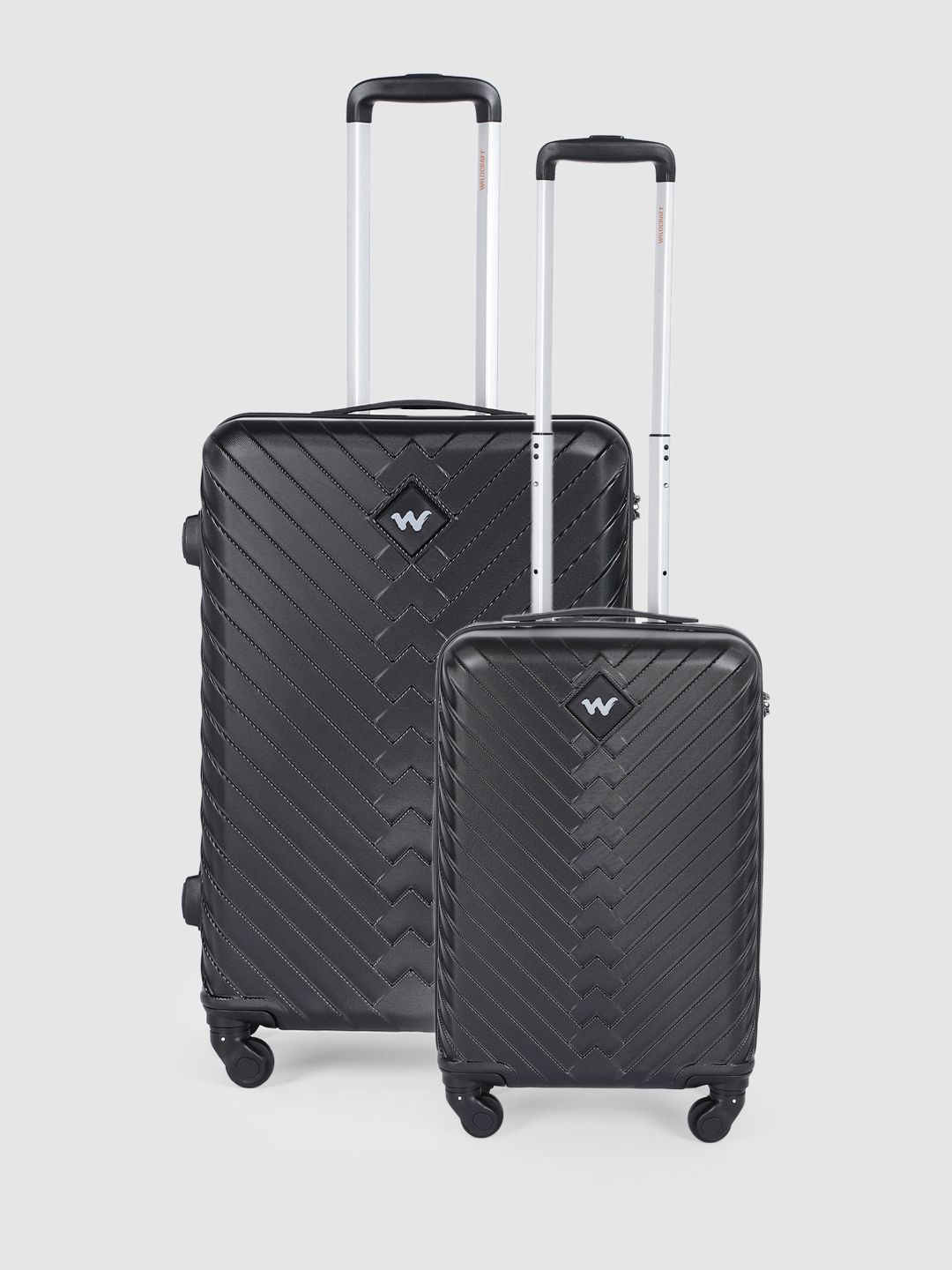 Wildcraft Set of 2 Citron Trolley Suitcases - Cabin & Medium-image-42