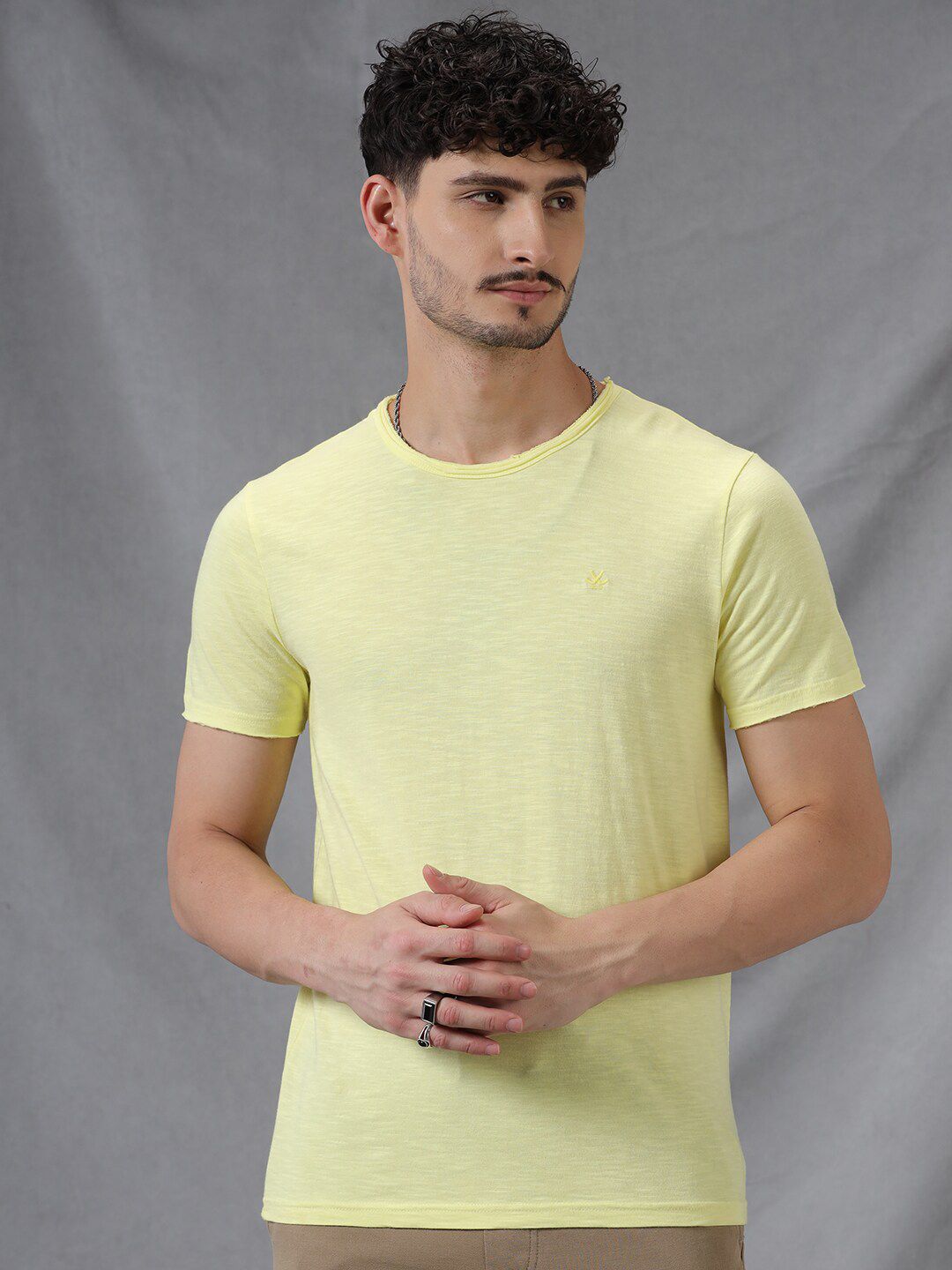 WROGN Round Neck Slim Fit T-shirt-picture-28