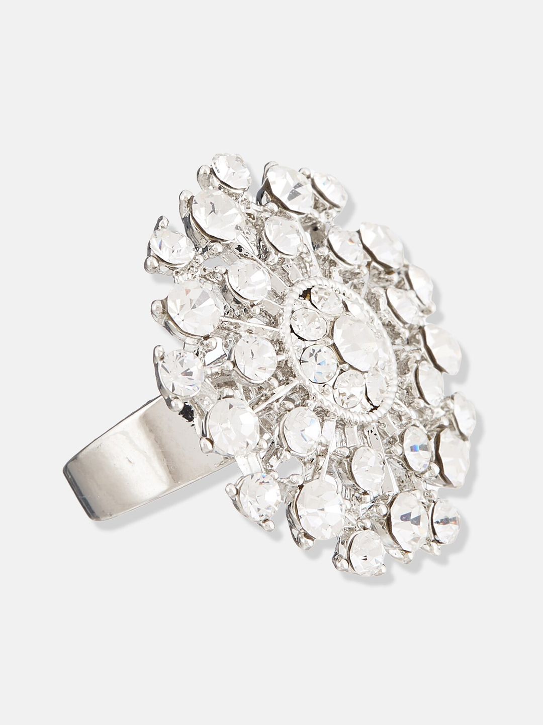 ATIBELLE Rose Gold Plated & Stone Studded Jewellery Set
