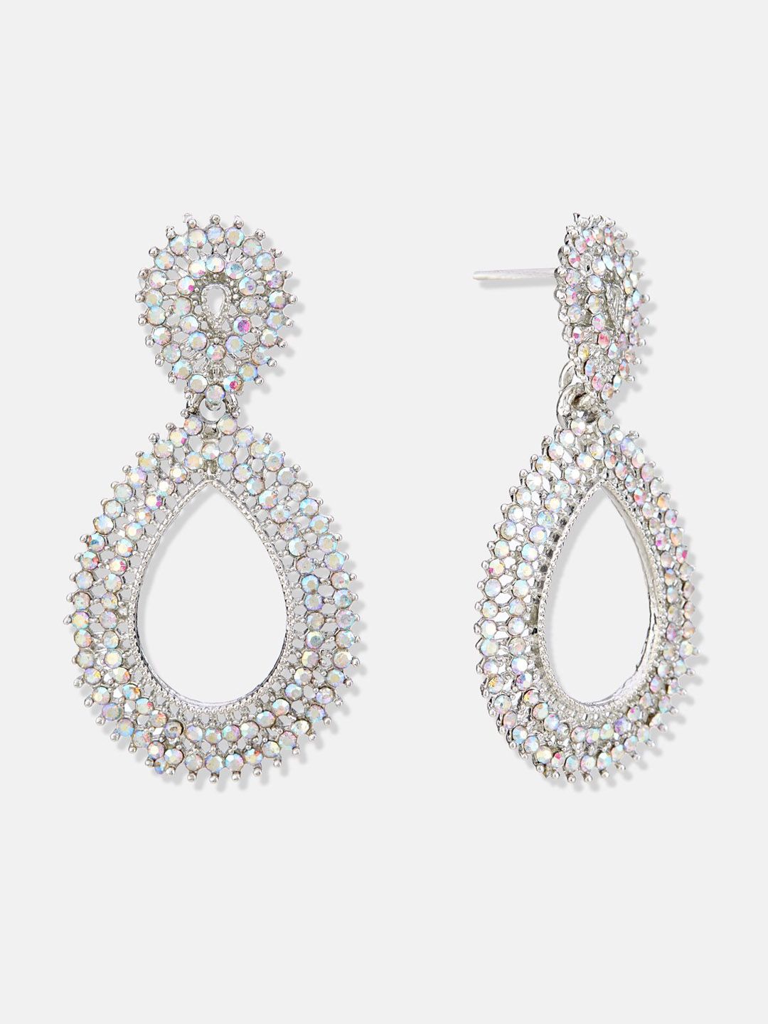 ATIBELLE Rose Gold Plated & Stone Studded Jewellery Set