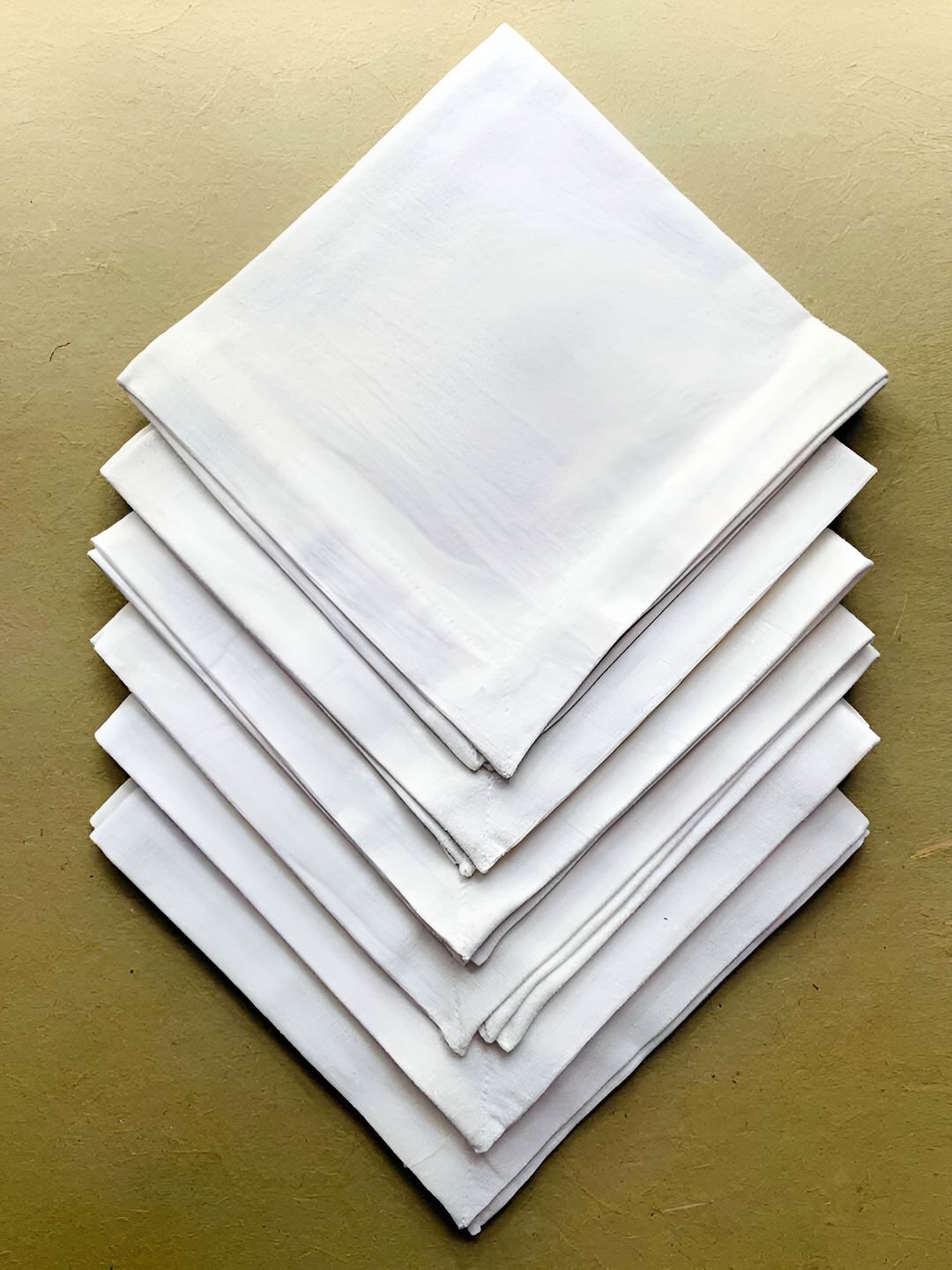 DESIGN GAATHA Off-White 6 Pieces Cotton Table Napkins-picture-15