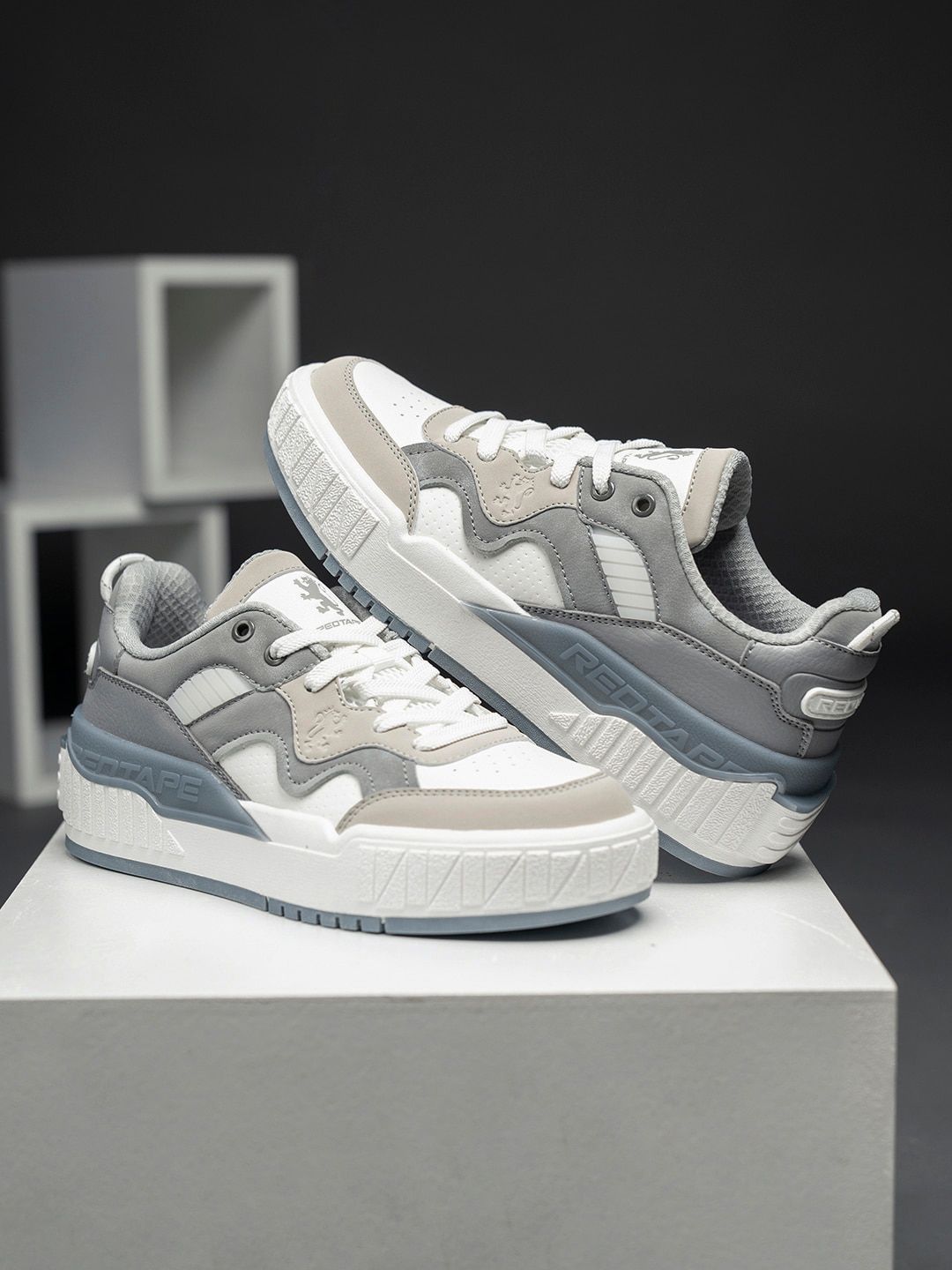 Red Tape Women Colourblocked Memory Foam Contrast Sole Sneakers