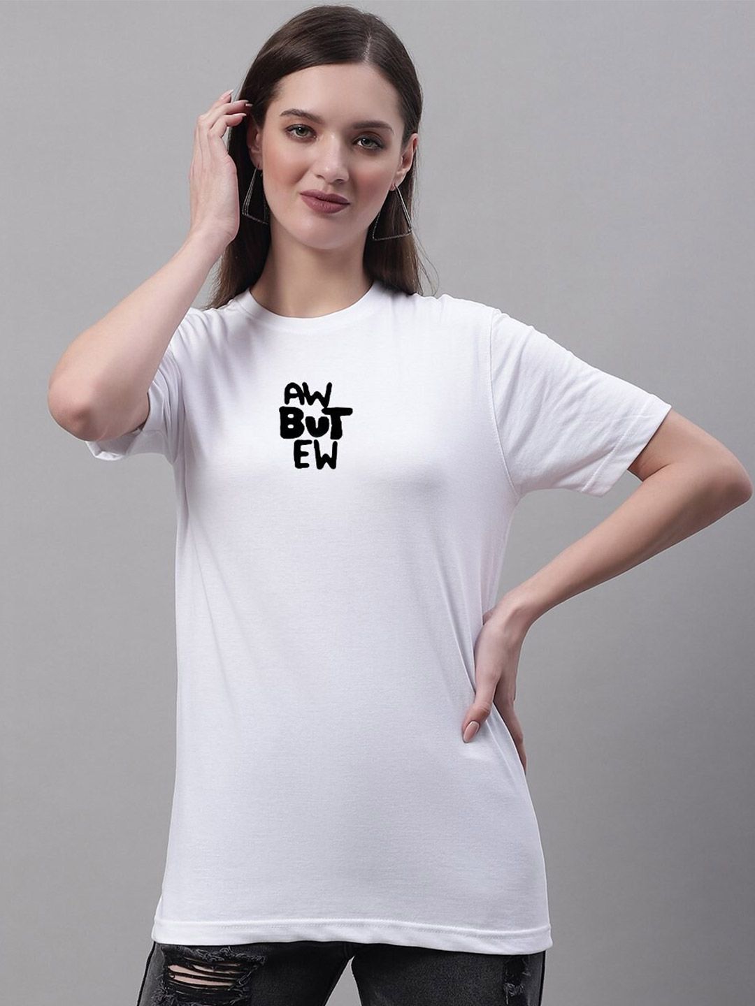 Miaz Lifestyle Typography Printed Round Neck Pure Cotton T-shirt-picture-24