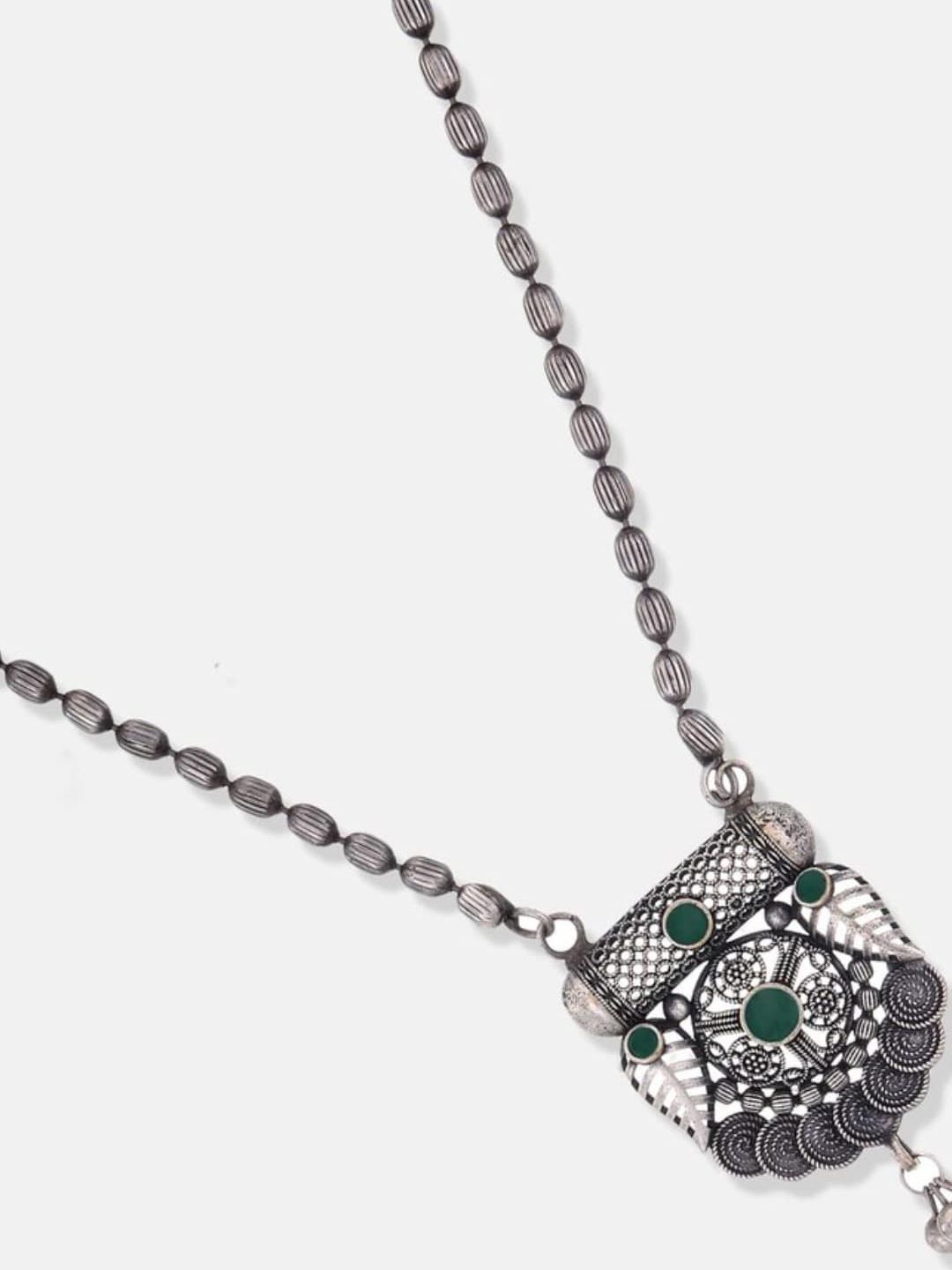 ATIBELLE Silver-Plated & Stone Studded Jewellery Set