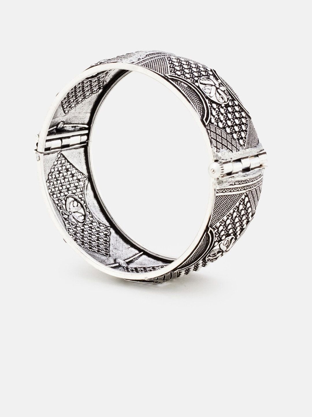 ATIBELLE Silver Plated & Stone Studded Jewellery Set