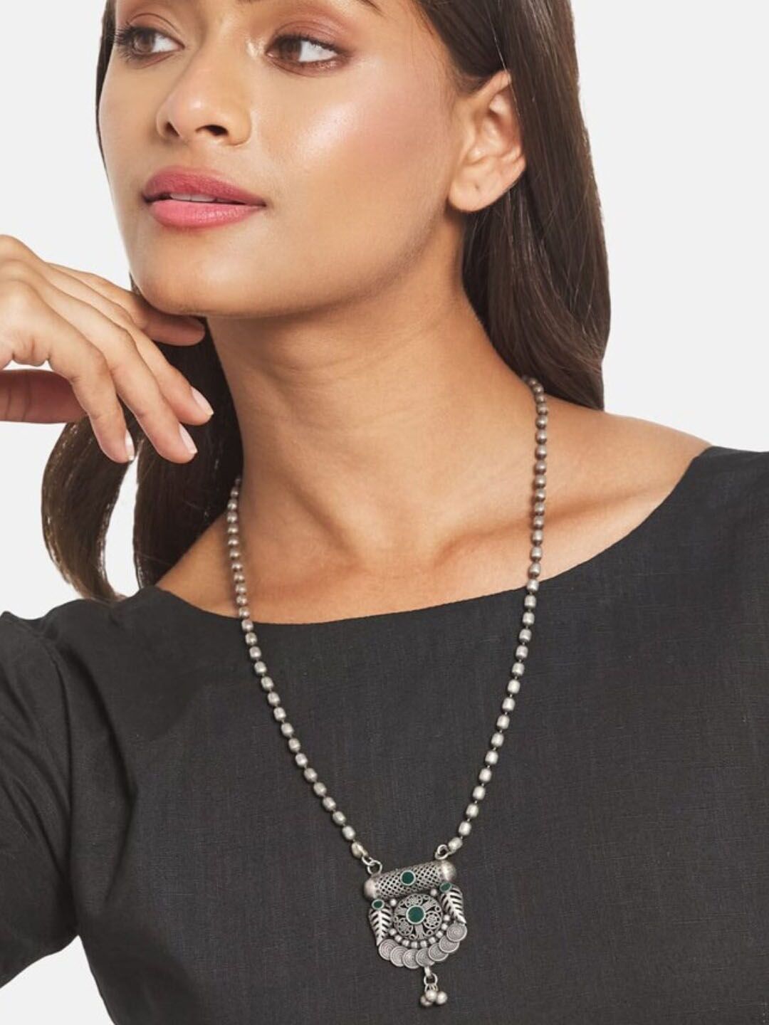 ATIBELLE German Silver Plated Jewellery Set