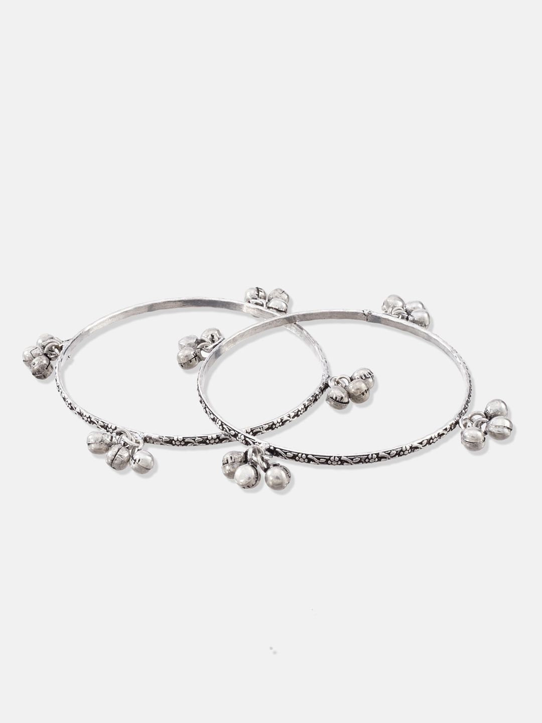 ATIBELLE 3 Pieces Silver-Plated Stone Studded Jewellery Set