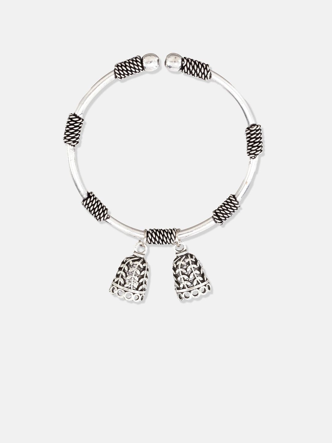 ATIBELLE 3 Pieces Silver-Plated Stone Studded Jewellery Set