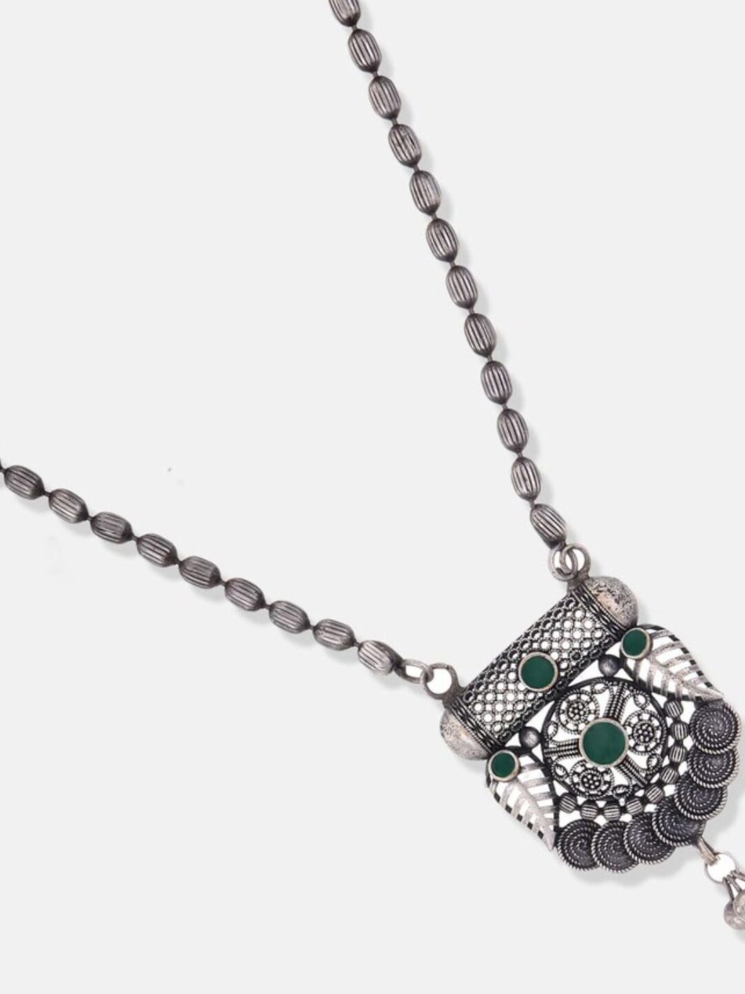 ATIBELLE Silver-Plated Stone Studded Jewellery Set