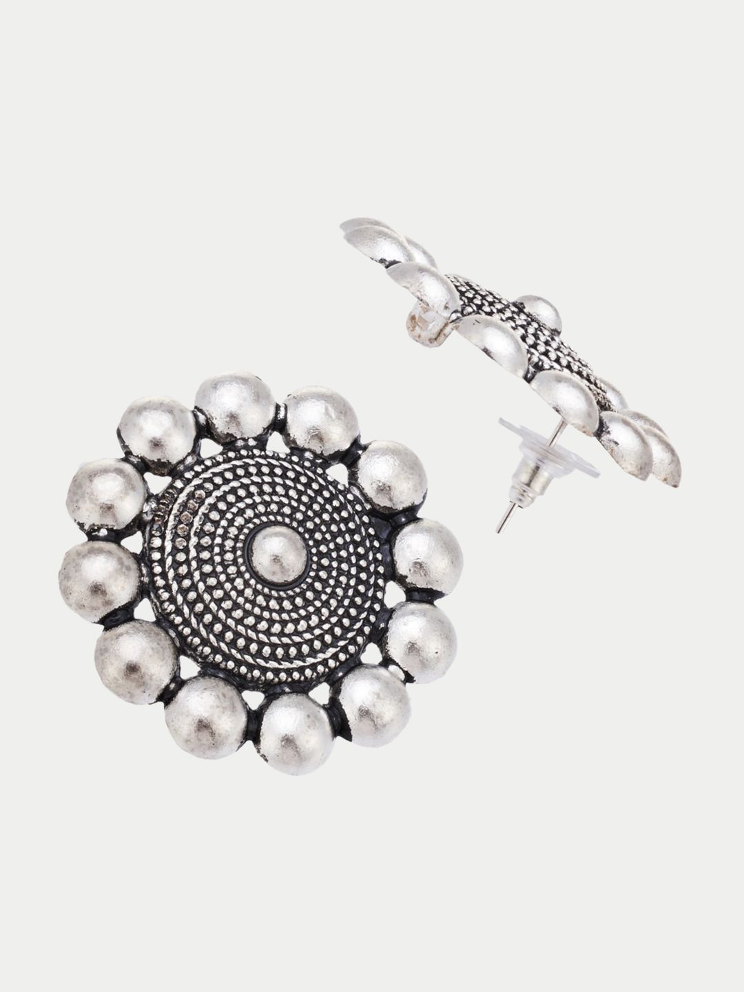 ATIBELLE Silver-Plated Stone Studded Jewellery Set