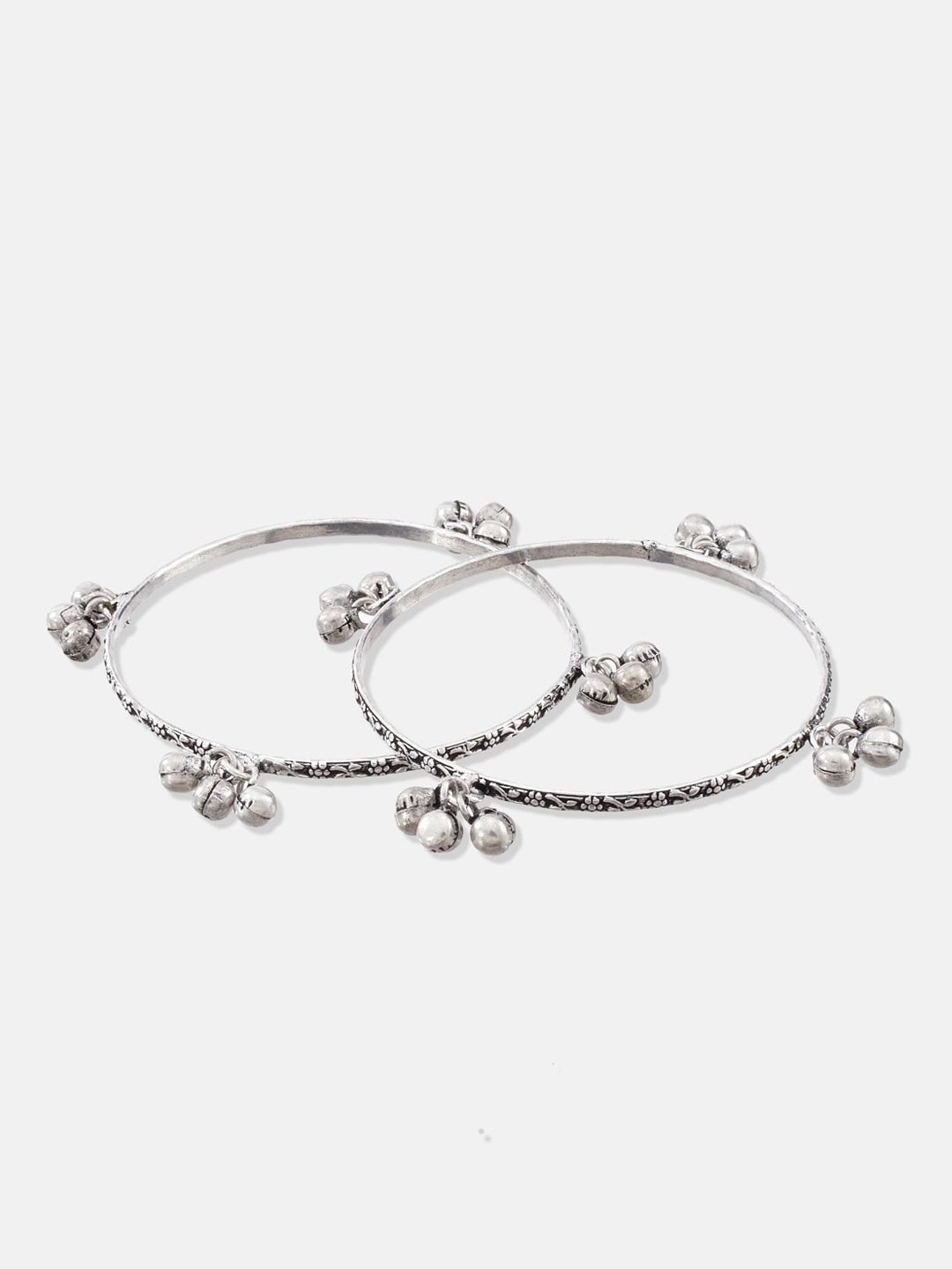 ATIBELLE Set Of 25 Silver-Plated & Stone Studded Jewellery Set