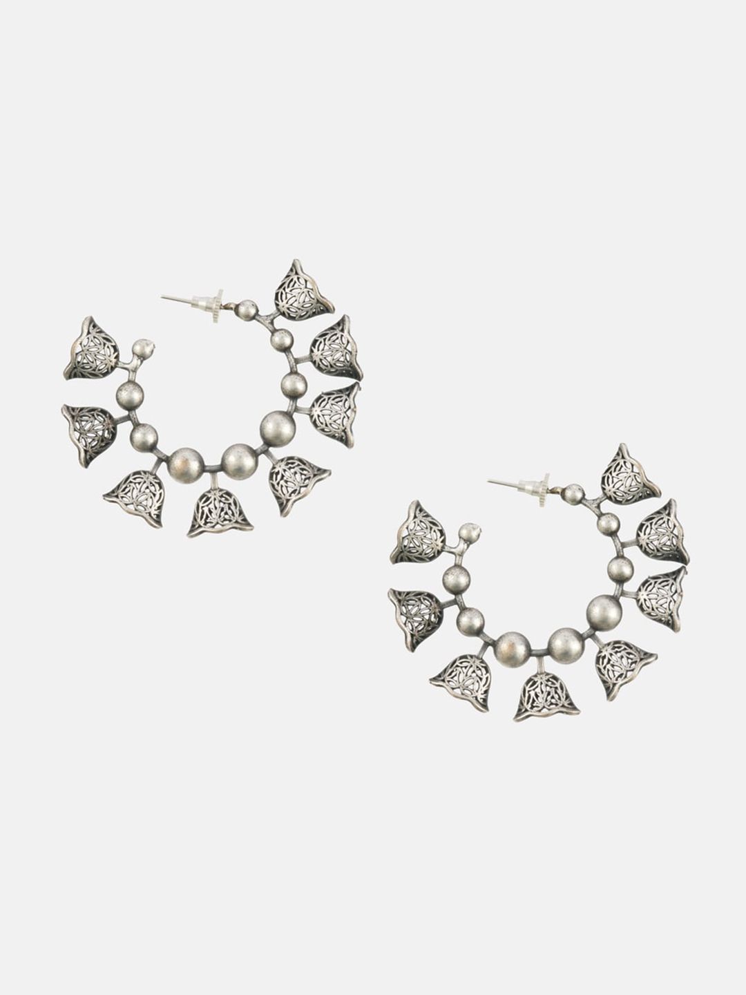 ATIBELLE Set Of 25 Silver-Plated & Stone Studded Jewellery Set