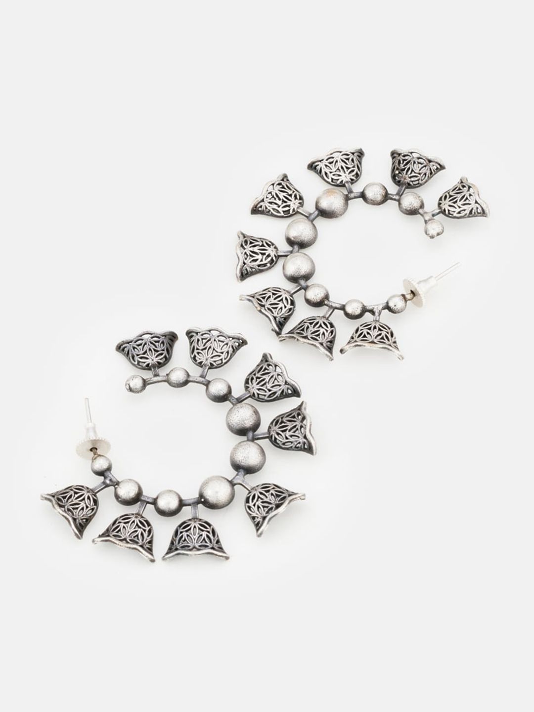 ATIBELLE Set Of 25 Silver-Plated & Stone Studded Jewellery Set