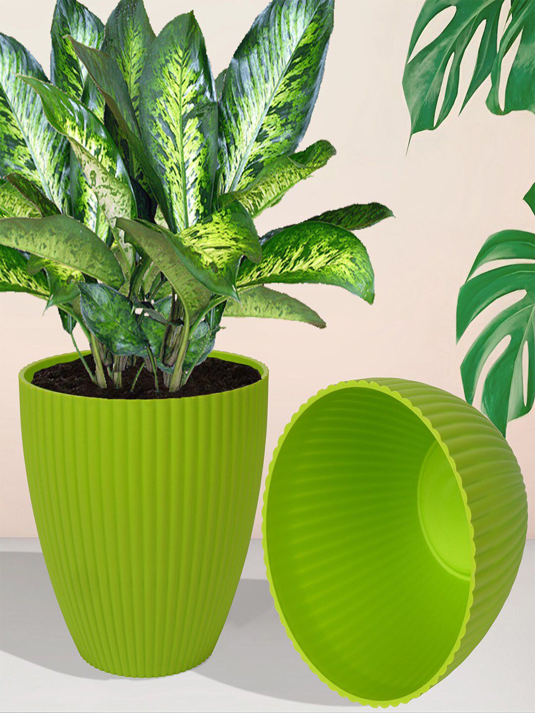 Kuber Industries Green 6 Pieces Indoor Planters-picture-14