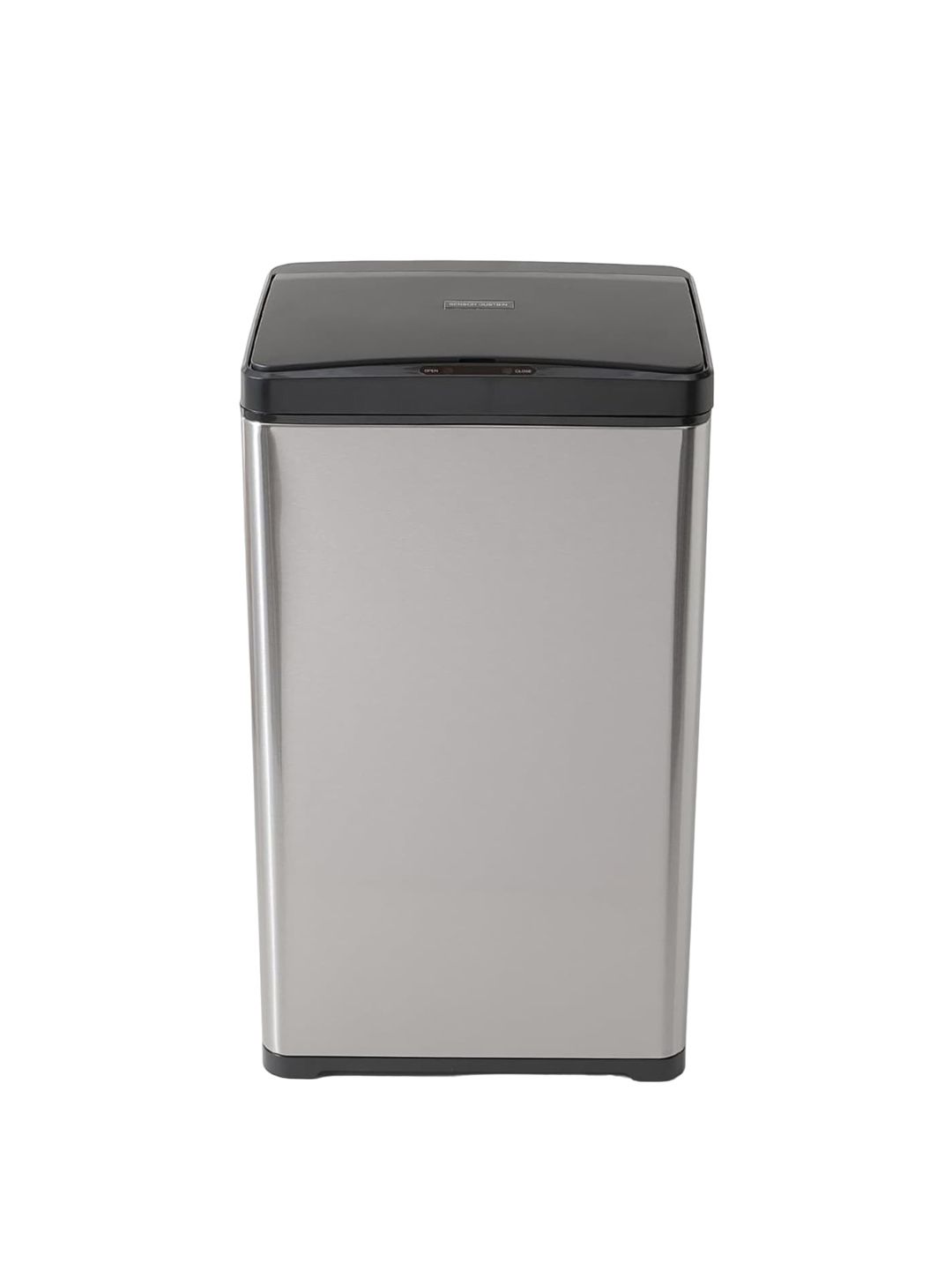 Kuber Industries Silver Stainless Steel Rectangular Sensor Dustbins