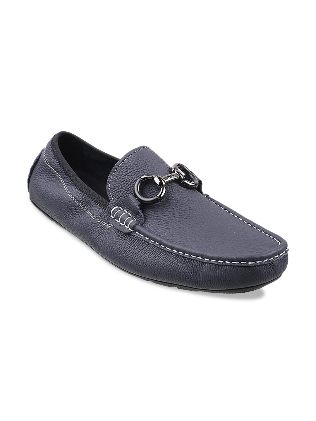 DAVINCHI Men Buckle Detailed Leather Formal Loafers-picture-13