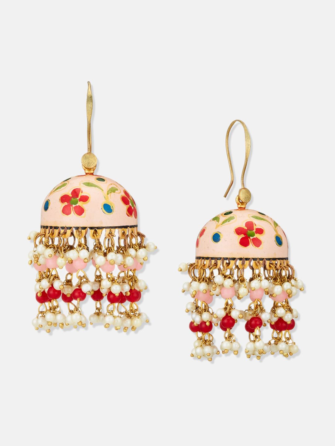 ATIBELLE Set of 2 Gold-Plated Contemporary Earrings