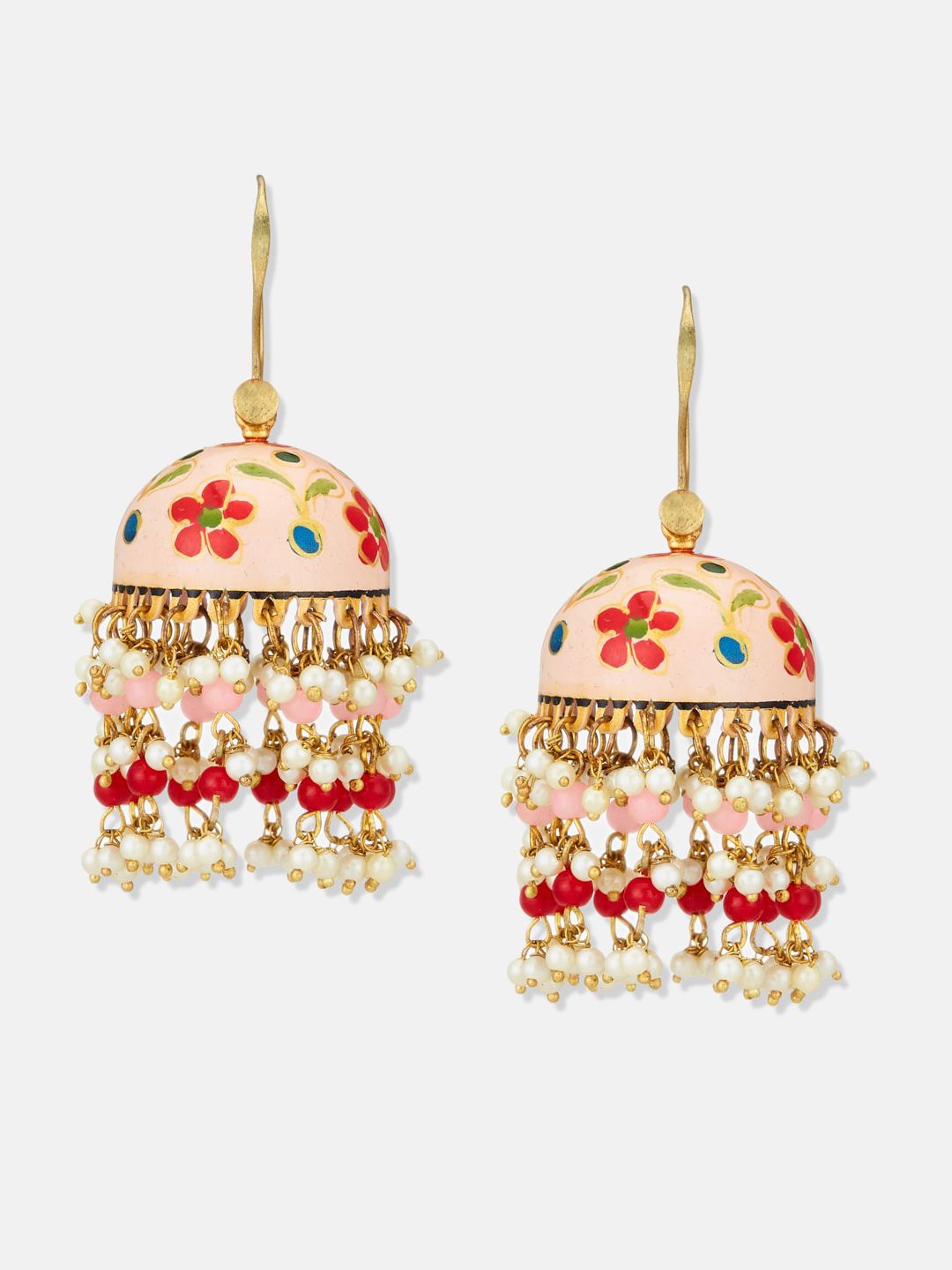 ATIBELLE Set of 2 Gold-Plated Contemporary Earrings
