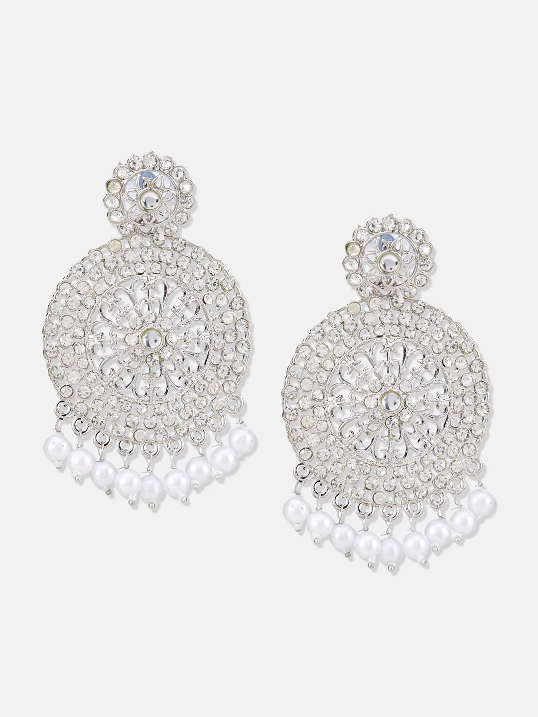 ATIBELLE Set of 2 Gold-Plated Contemporary Earrings