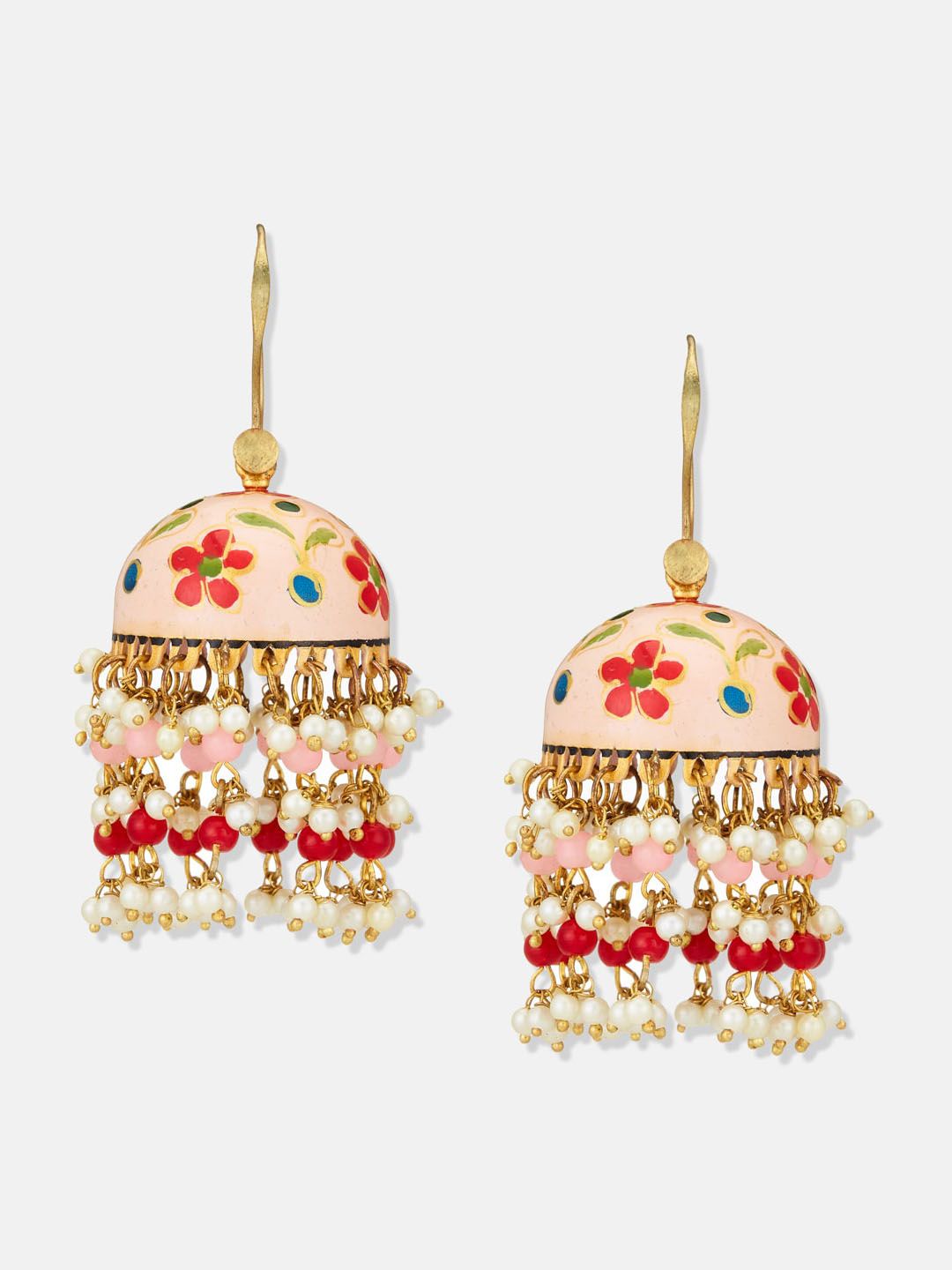 ATIBELLE Set of 2 Gold-Plated Contemporary Earrings