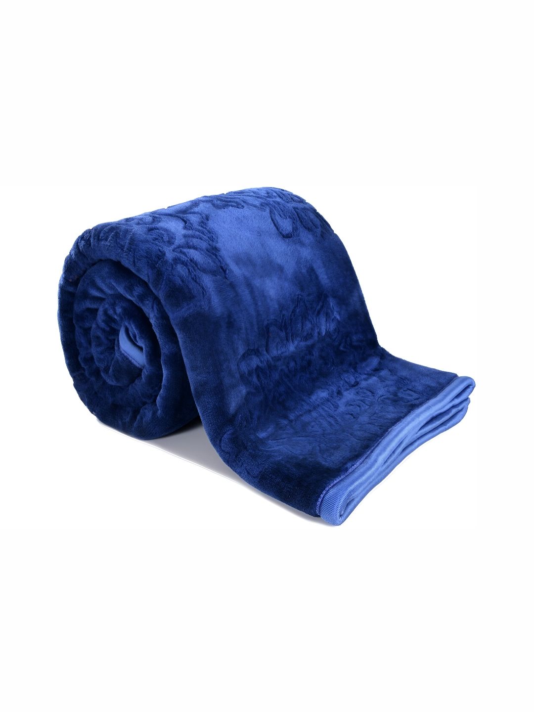 Comfowell Blue Floral Microfiber Mild Winter 500 GSM Double Bed Blanket-picture-17