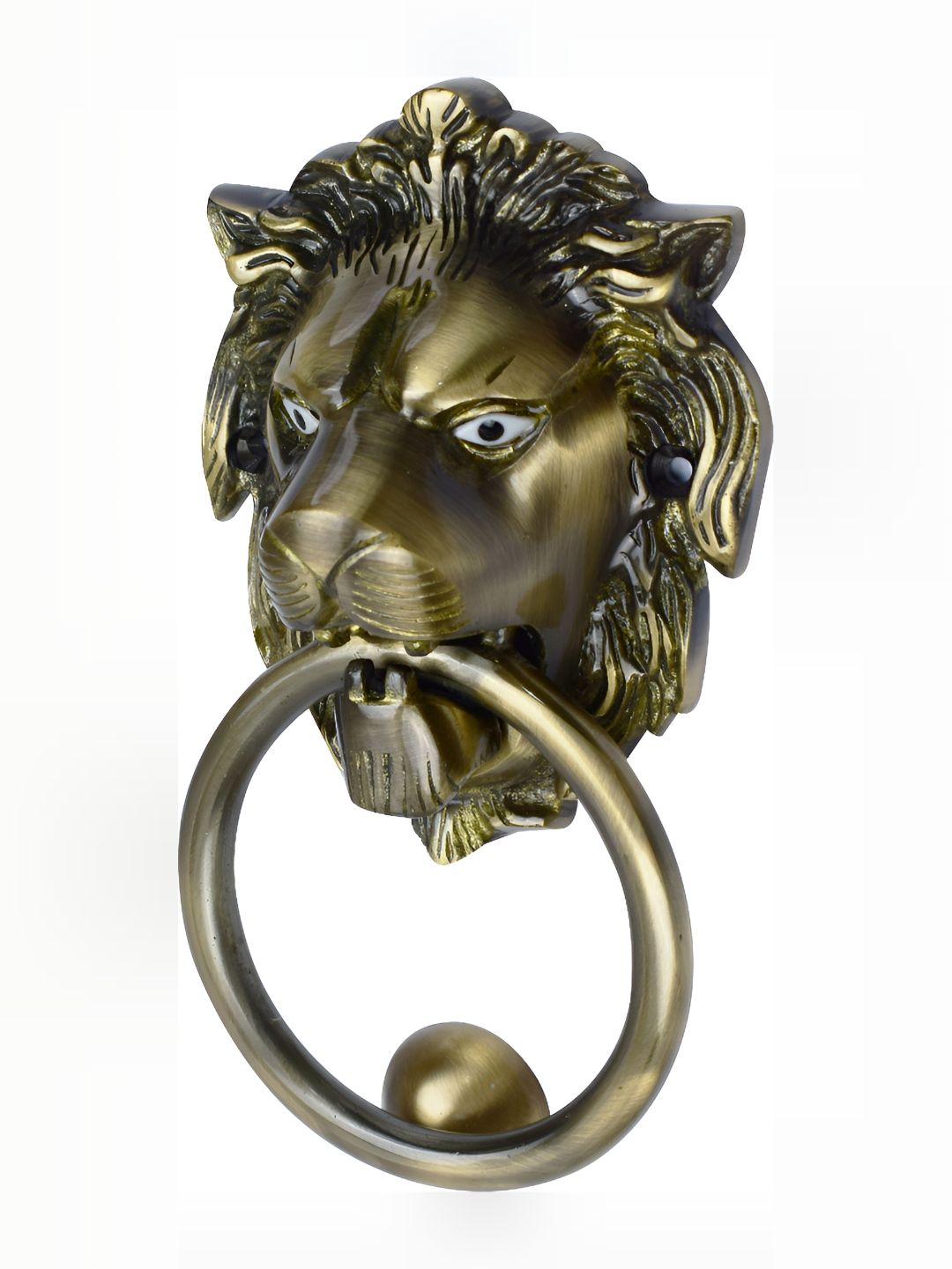 Rab Gold Toned & Black Textured Matte Finish Brass Door Handle-picture-13