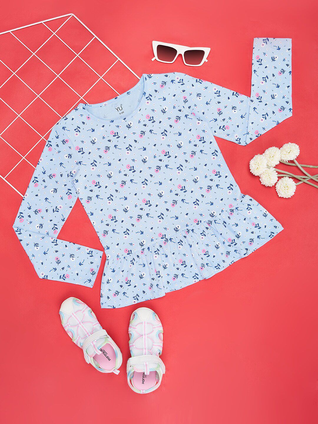 YU by Pantaloons Girls Floral Printed Cotton T-shirt-picture-40