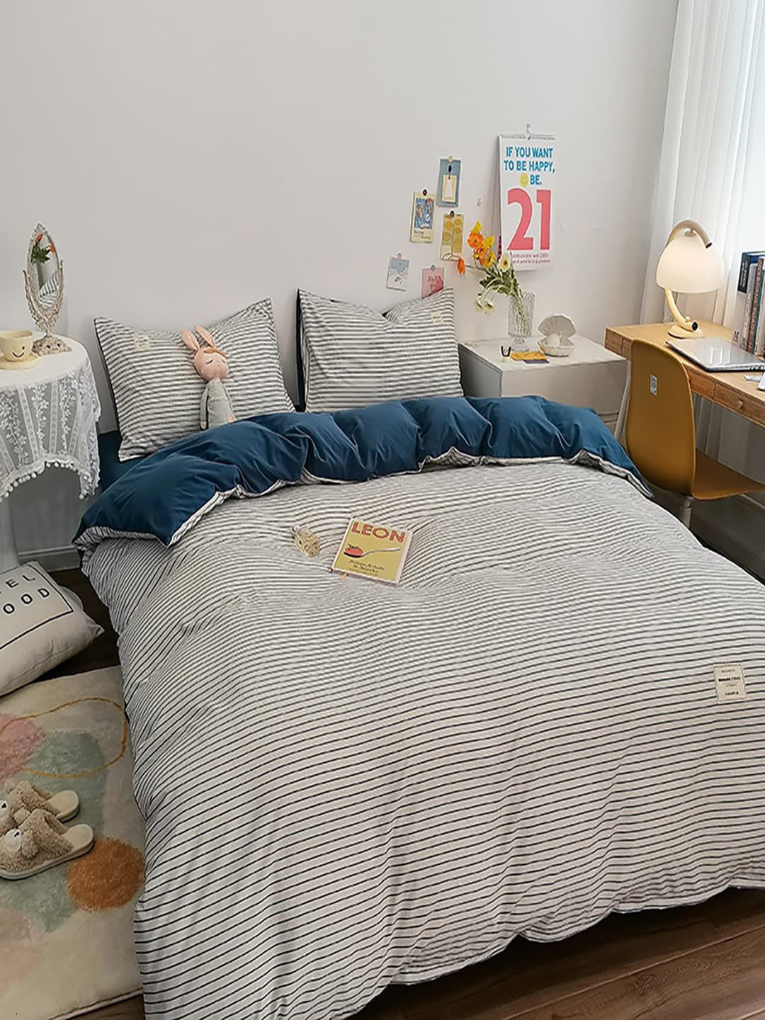 JC HOME Blue Bedding Set-picture-27