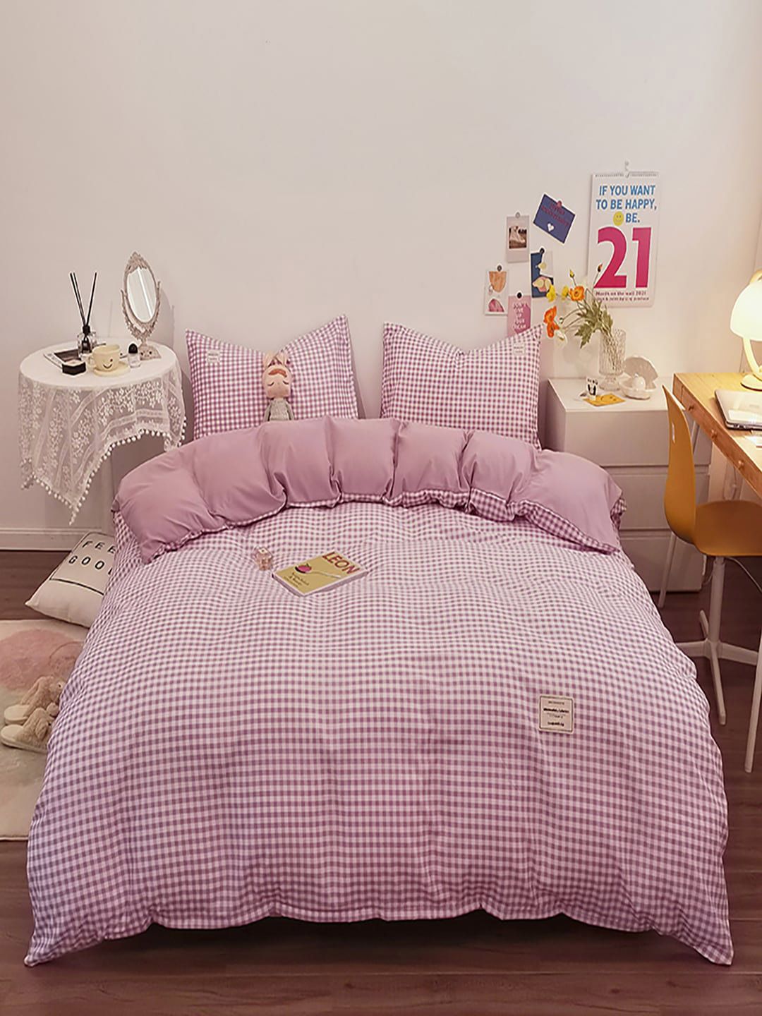 JC HOME Purple Bedding Set