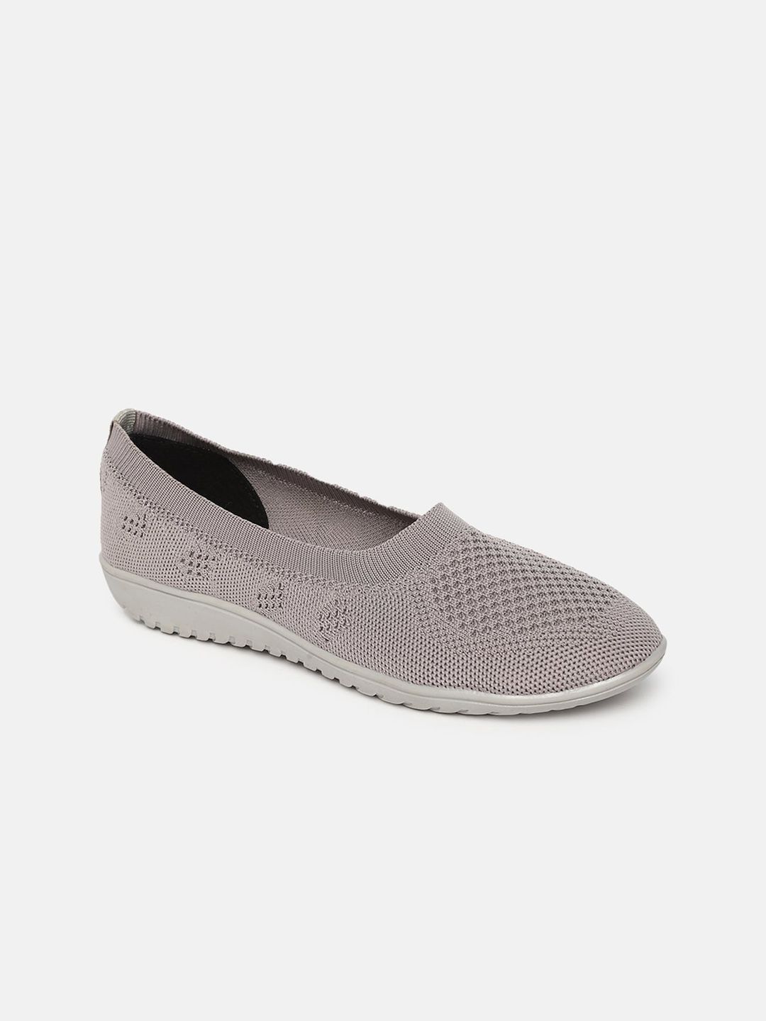 Marc Loire Women Textured Round Toe Memory Foam Mesh Slip-On Sneakers-image-41